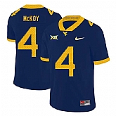 West Virginia Mountaineers 4 Kennedy McKoy Navy College Football Jersey Dzhi,baseball caps,new era cap wholesale,wholesale hats